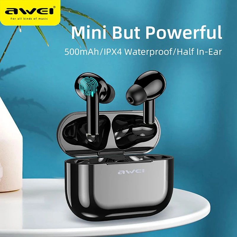 AWEI T29 Pro True Wireless Earbuds – Black+Grey 