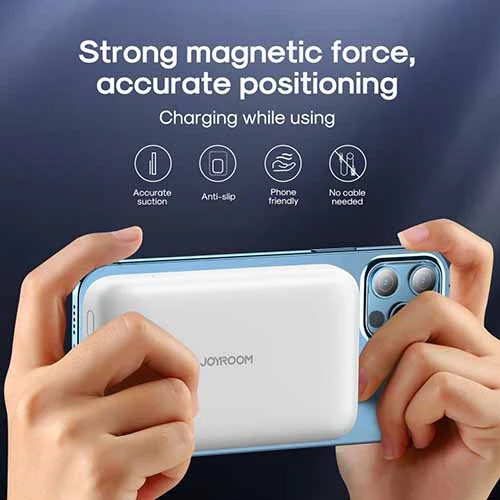 Joyroom JR-W020 20W Magnetic Wireless Charging 10000mAh Power Bank-White Color 