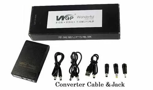 WGP Mini UPS 5/12/12V (8,800mAh)- Black 