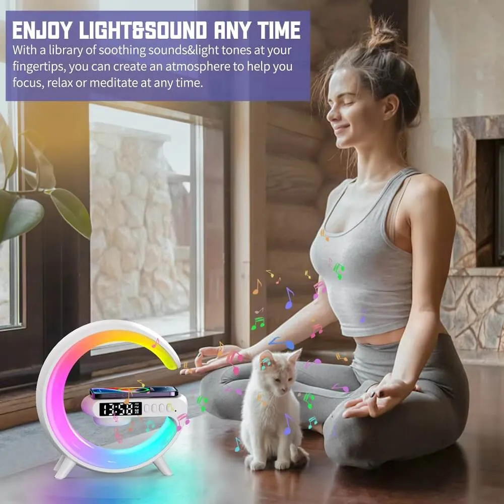 G63 Atmosphere RGB Light Bluetooth Speaker With Wireless Charging