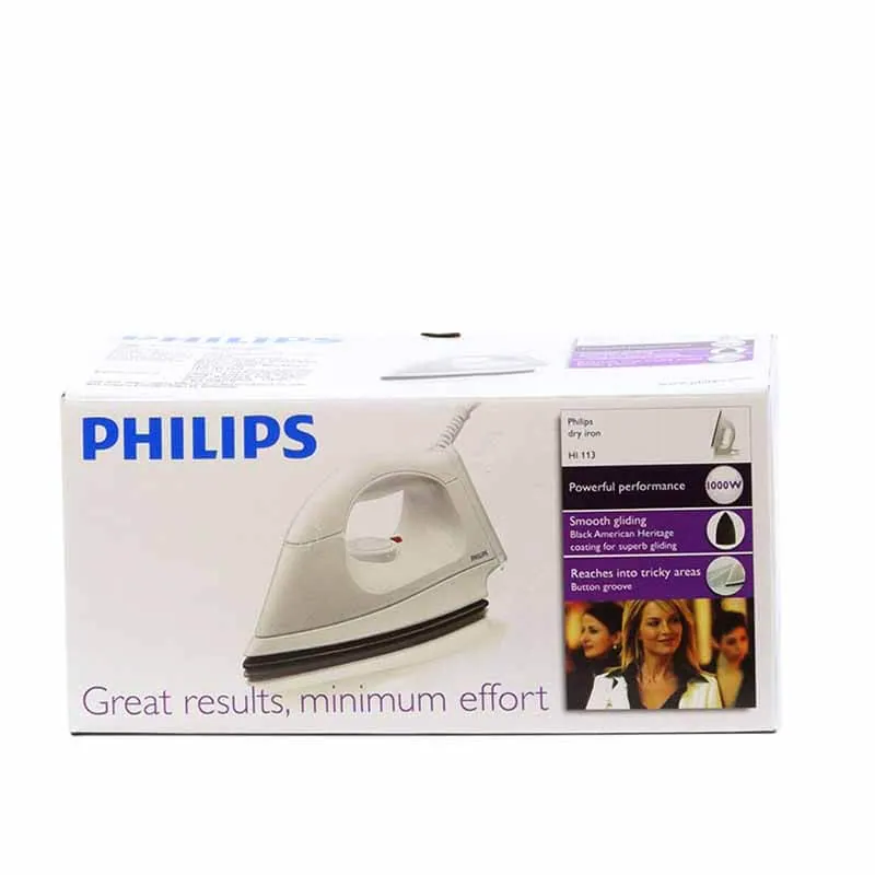 Philips HI113/28 Classic 1000 Watt Dry Iron 