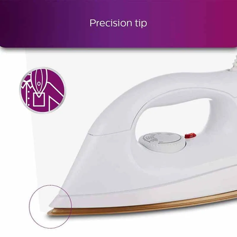 Philips HI114/28 Ergonomic 1000 Watt Dry Iron 