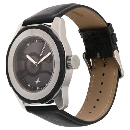 Fastrack NS3099SL02 Quartz Analog Black Dial Watch