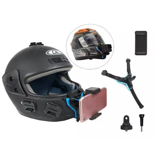 Helmet Chin Mount With Mobile Holder