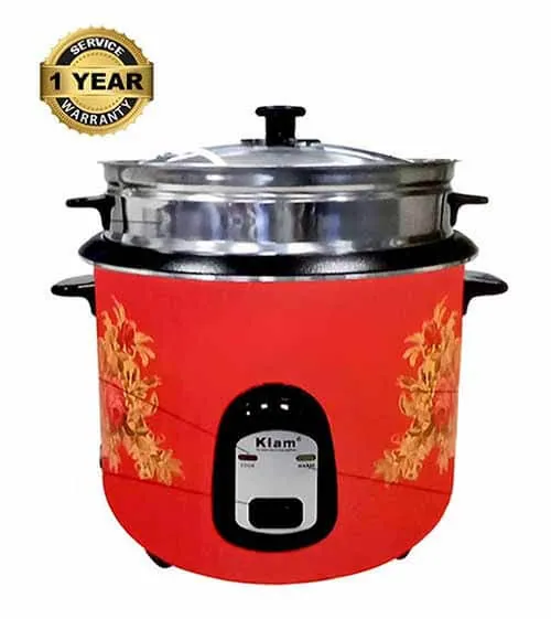 Kiam SFB-5704 2.8 liter Stainless Steel + Non-Stick Double Pot Rice Cooker