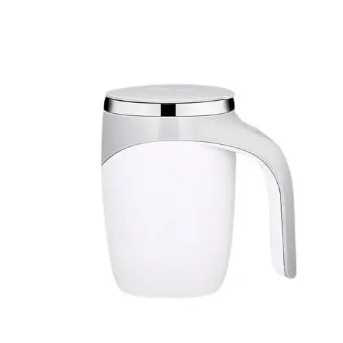 Multi-Functional Magnetized Stirring Cup- White Color