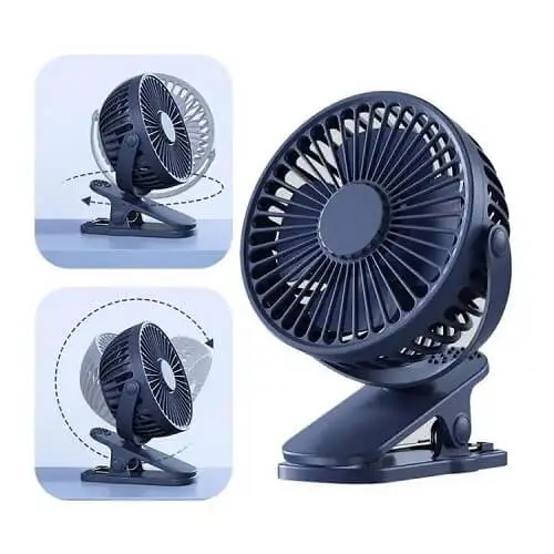 P8 USB Small Handheld Rechargeable Clip Fan