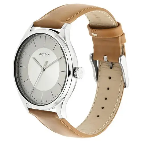 Titan Workwear NP1802SL07 White Dial Watch