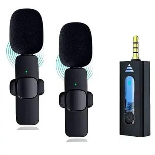 K35 Dual Wireless Microphone for 3.5mm Devices