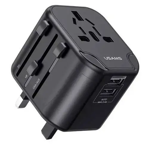 Usams US-CC173 T55 12W Dual USB Universal Travel Charger