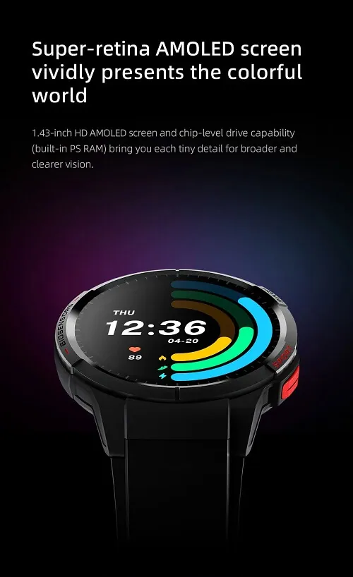 Xiaomi Mibro Watch GS AMOLED Display GPS Sports Smart Watch