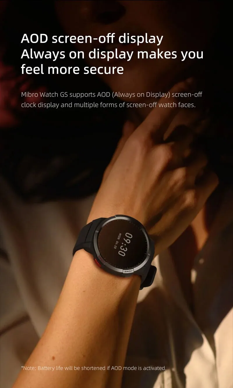 Xiaomi Mibro Watch GS AMOLED Display GPS Sports Smart Watch