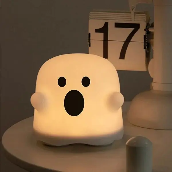 Cute Boo Ghost Silicone Lamp Touch Sensor Dimmable LED Ghost Night Lights