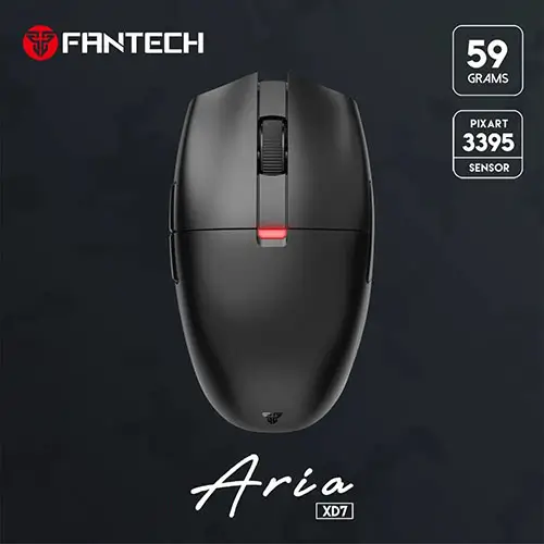 Fantech Aria XD7 Lightweight Wireless Gaming Mouse – Black Color