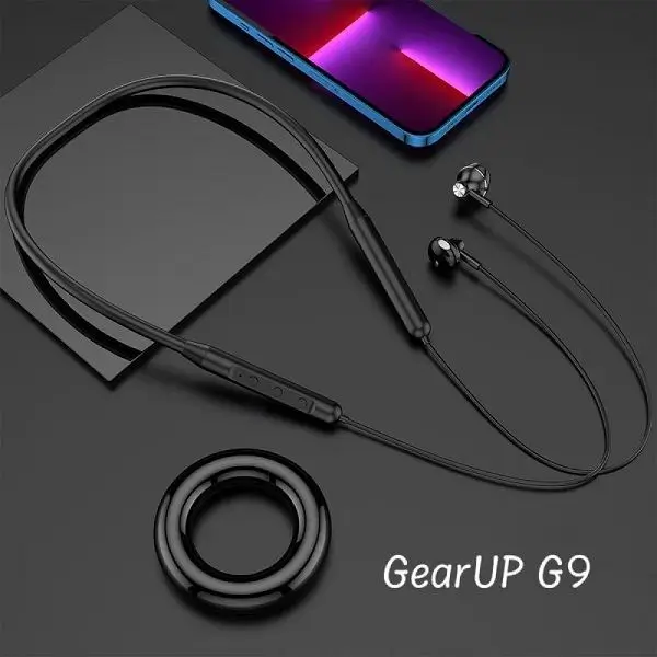 GearUP G9 Neckband Magnetic Metal Earphone