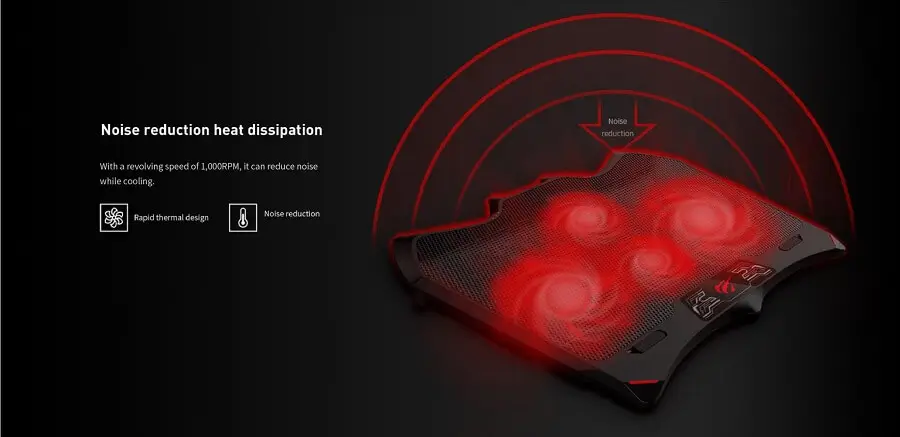 Havit F2081 Gaming Laptop Cooling Pad