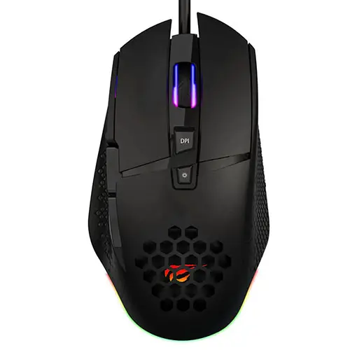 Havit HV-MS1022 RGB LED Honeycomb Design 8 Buttons Gaming Mouse