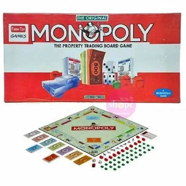 Monopoly Banking Paper Board Game Big Size