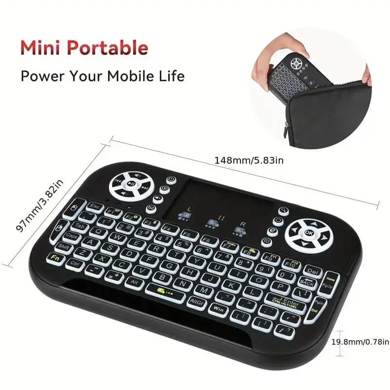 GearUP MK20 Wireless Rechargeable Mini Portable Keyboard