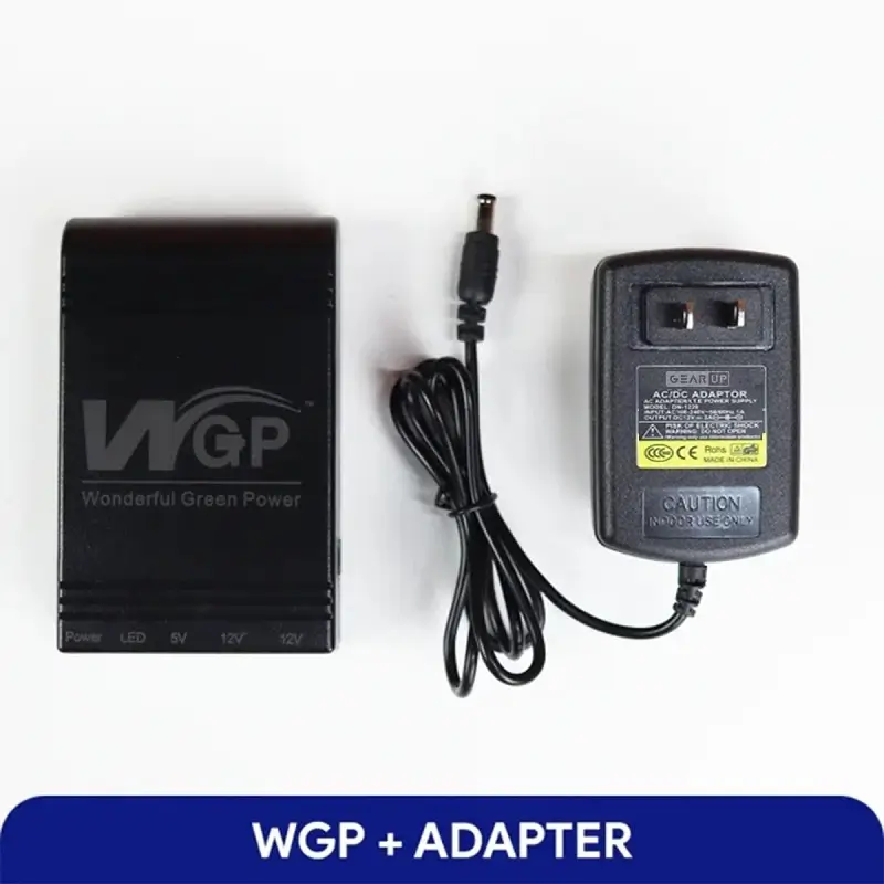 New WGP Router & ONU UPS With GearUP Adapter Combo Pack - Backup Up To 10 Hours 10400mAh