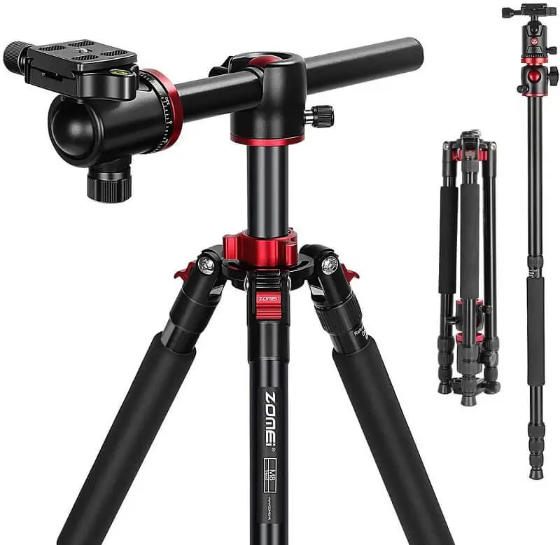 Zomei M8 Professional Camera Tripod And Overhead Gear