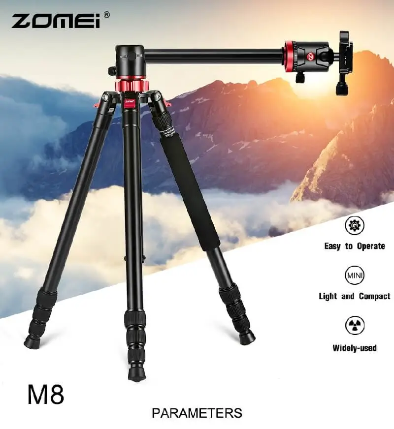 Zomei M8 Professional Camera Tripod And Overhead Gear