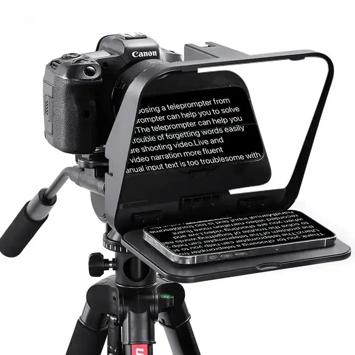 ULANZI RT02 Universal Teleprompter for Camera ,Tablet and Smartphone with Remote Control