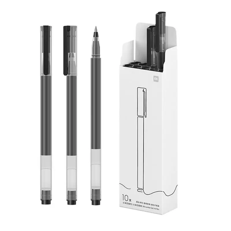 Xiaomi Mi High Capacity Gel Pen Waterproof Quick Drying Ink 10 Pcs Pack