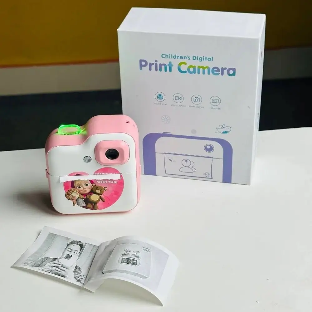 Instant Print Digital Kids Camera Printer – Masha Version