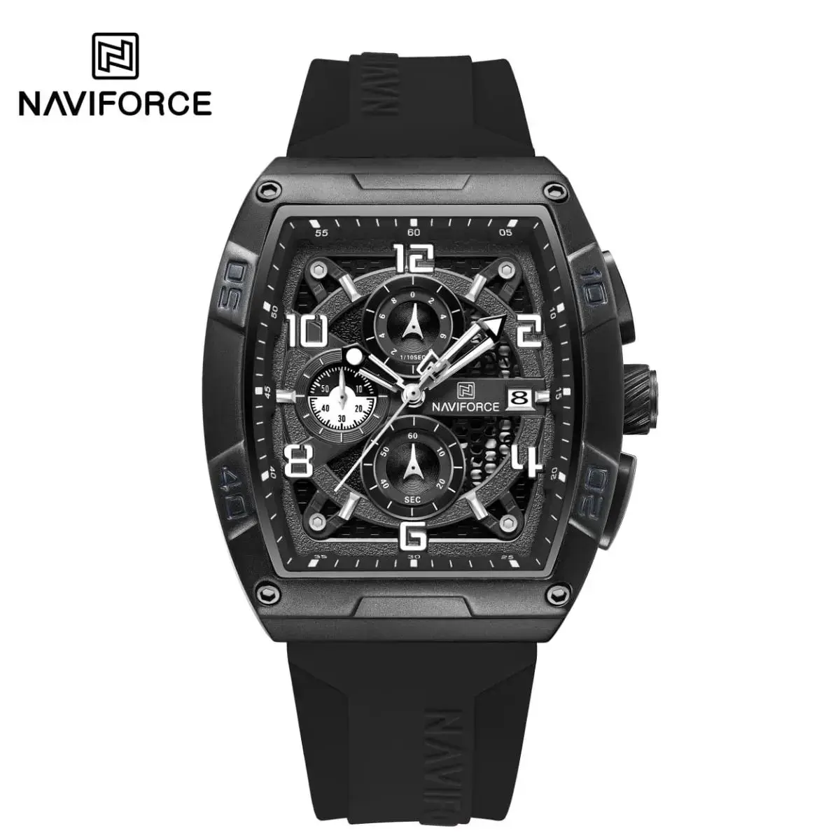 Naviforce 8052T Durable Silica High-Quality Alloy Watch for Men