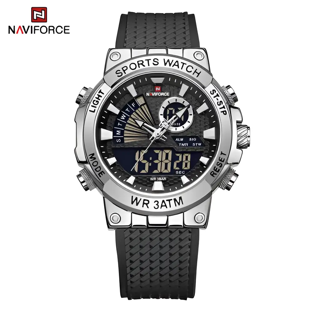 Naviforce 9219 Dual Strap Quartz Movement Watch for Men