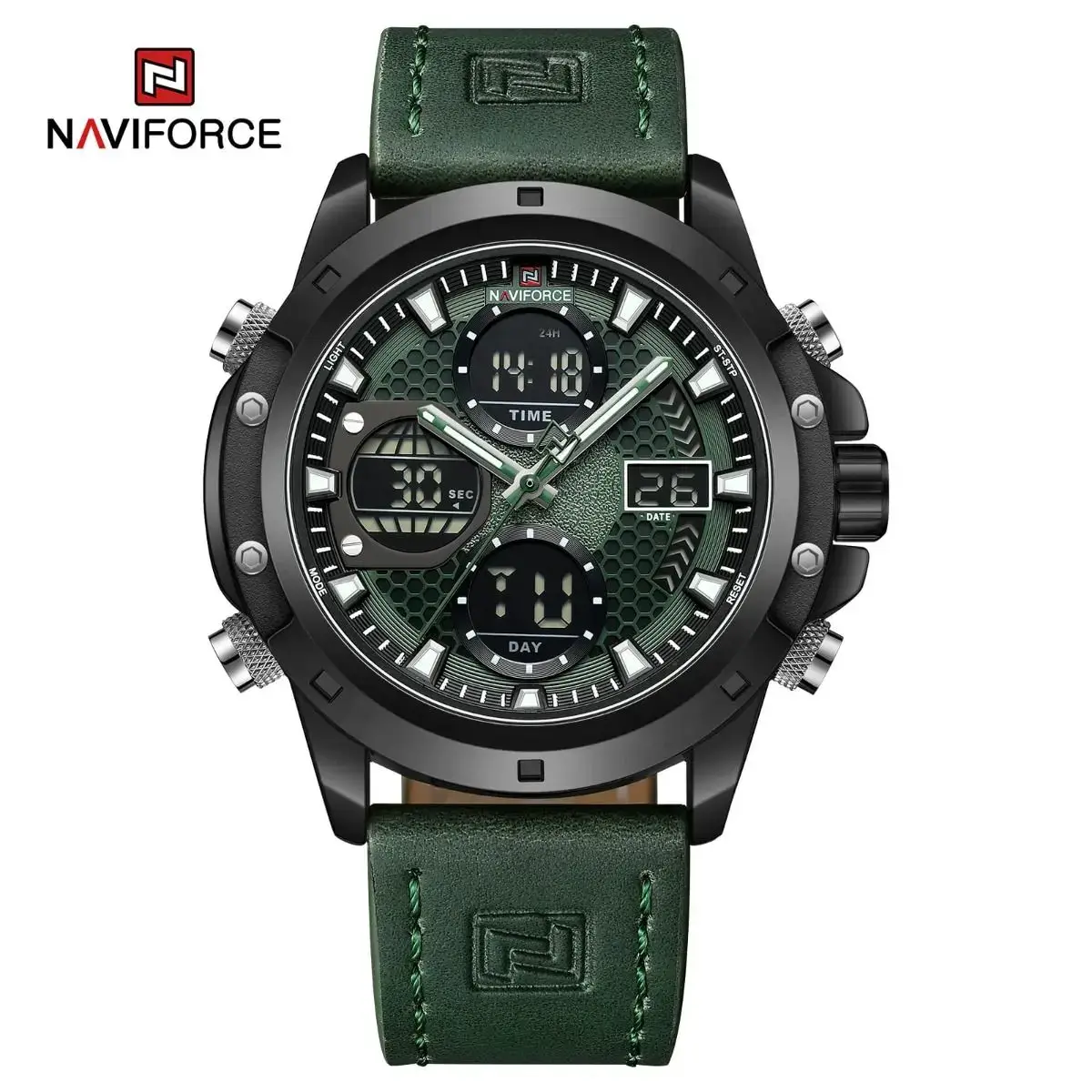 Naviforce 9225 Round Shape Analog Watch for Men